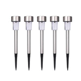 Luminária Para Jardim de Led Way Prata Led com Painel Solar