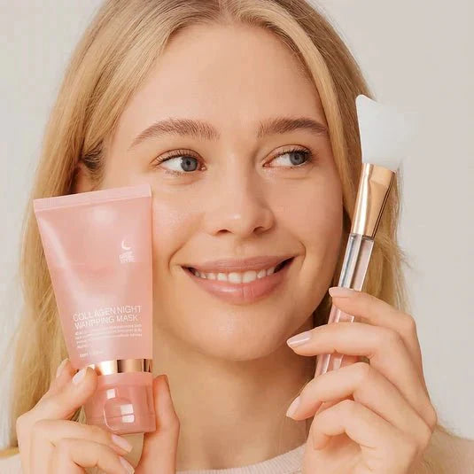 Máscara de Colágeno Noturna – Hidrata, Rejuvenesce e Ilumina a Pele