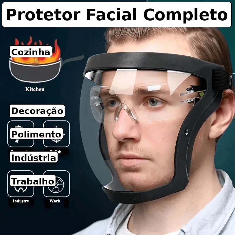 Máscara Protetora de Serragem, Poeira e Faíscas FaceShield