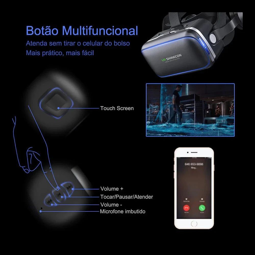 Óculos VR Realidade Virtual 3D
