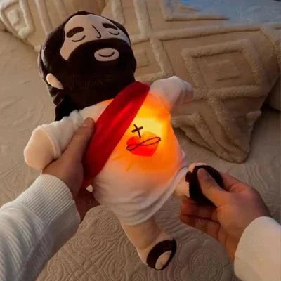 Pelúcia Menino Jesus que Respira e Acalma a Alma