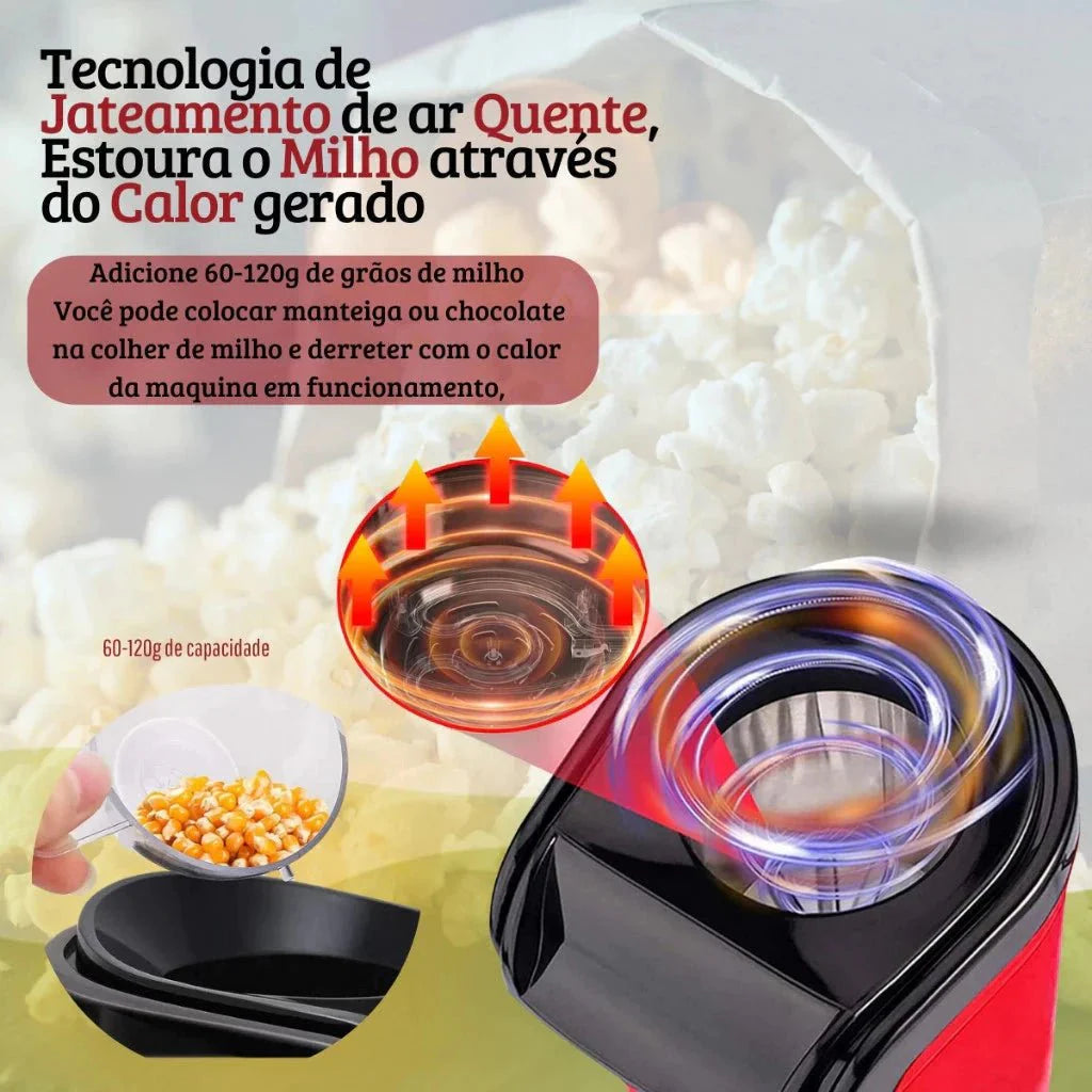 Pipoqueira Elétrica Ar Quente Minijoy