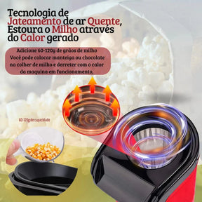 Pipoqueira Elétrica Ar Quente Minijoy