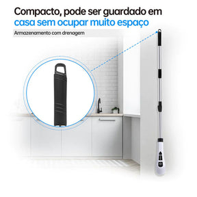 Escova Elétrica Recarregável 9 Em 1 Limpeza - Azzary