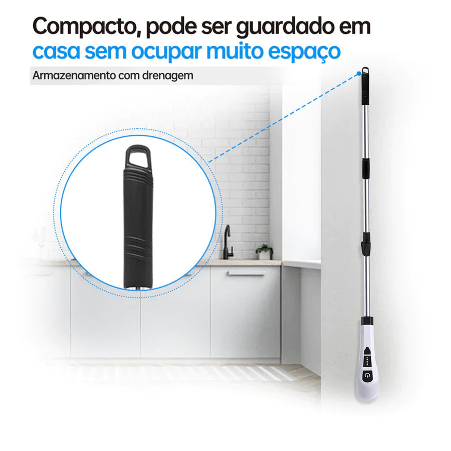 Escova Elétrica Recarregável 9 Em 1 Limpeza - Azzary