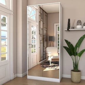 Armário Baixo Office Premium de Madeira Carvalho e Detalhes Brancos