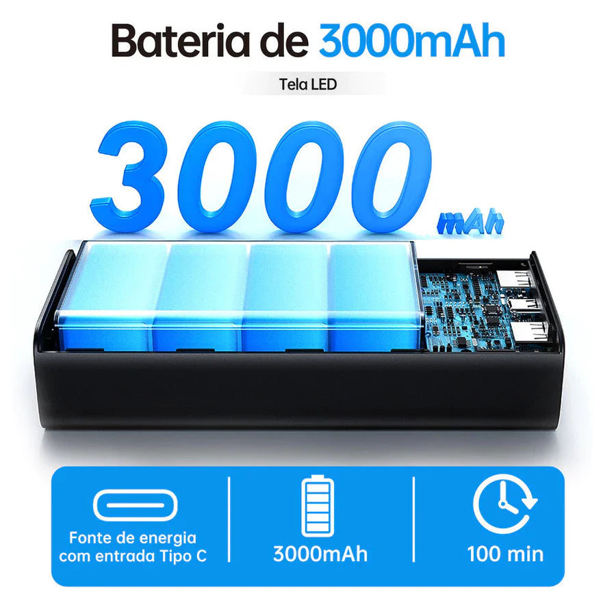 Escova Elétrica Recarregável 9 Em 1 Limpeza - Azzary