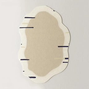 Tapete Irregular Antiderrapante para Sala e Quarto com Design Moderno