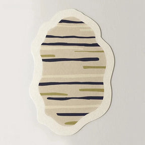 Tapete Irregular Antiderrapante para Sala e Quarto com Design Moderno