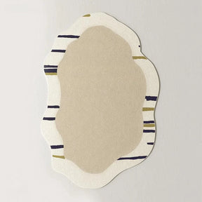 Tapete Irregular Antiderrapante para Sala e Quarto com Design Moderno