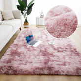 Tapete Liso Soft Felpudo Rosa Mescla