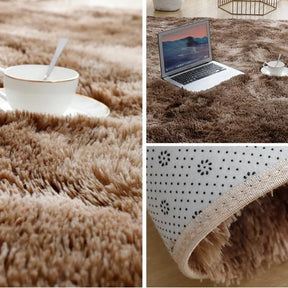 Tapete Macio Felpudo Marrom Mescla