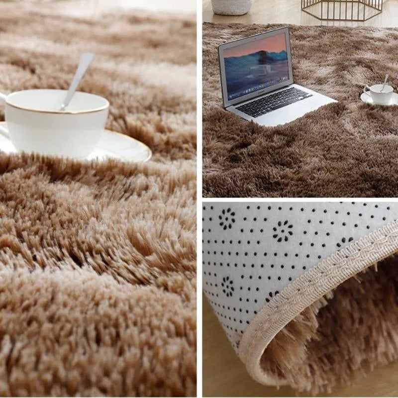 Tapete Macio Felpudo Marrom Mescla