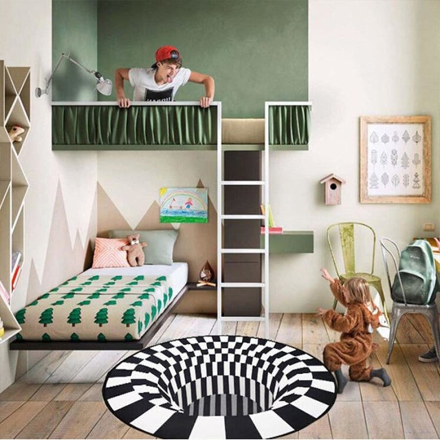 Tapete Mágico com Efeito de Ilusão de Ótica