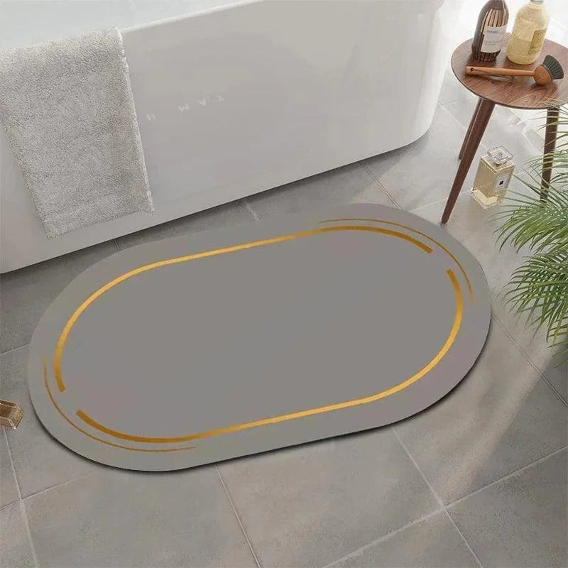 Tapete Moderno Antiderrapante e Secante para Banheiro