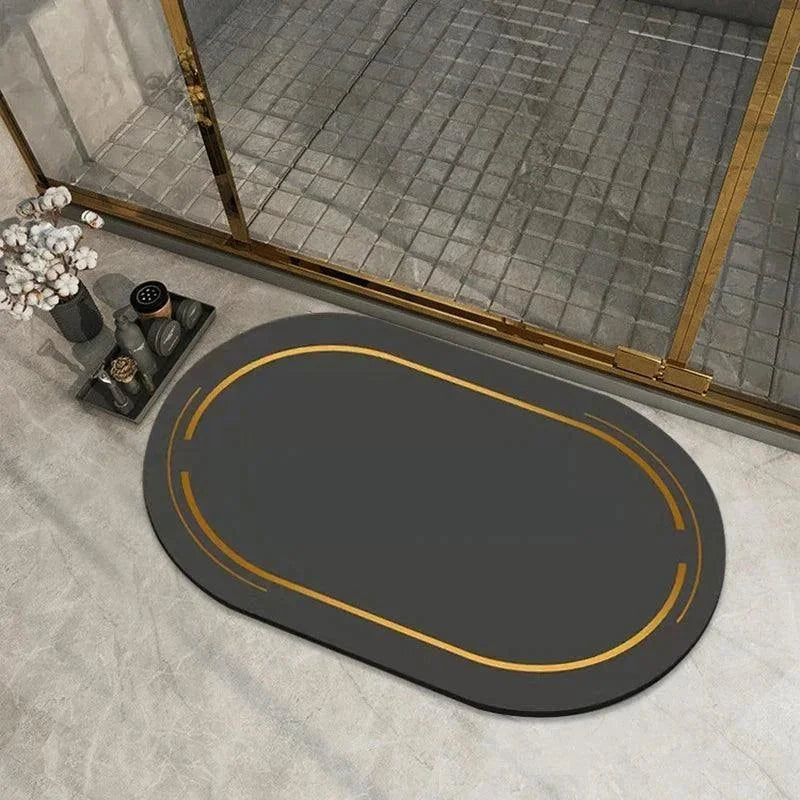 Tapete Moderno Antiderrapante e Secante para Banheiro