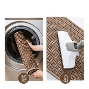 Tapete Premium Antiderrapante e Lavável para Cozinha com Alta Absorção