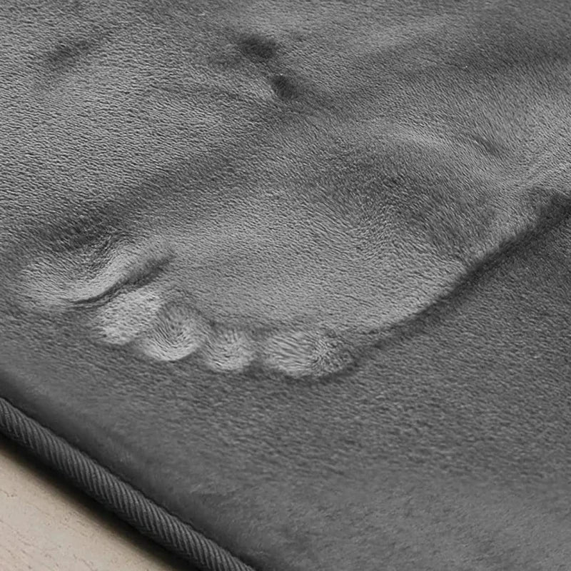 Tapetes Premium de Banheiro de Veludo Antiderrapante com Forro Espumado