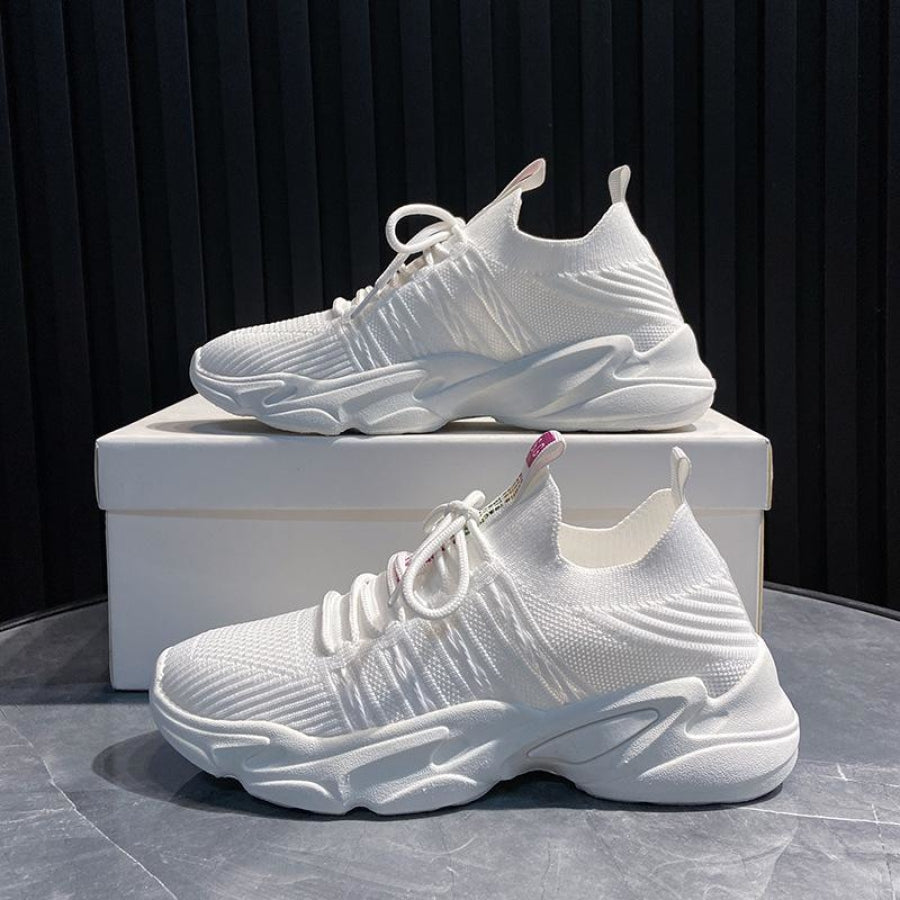 Tênis Knit Confortável Plataforma Feminino