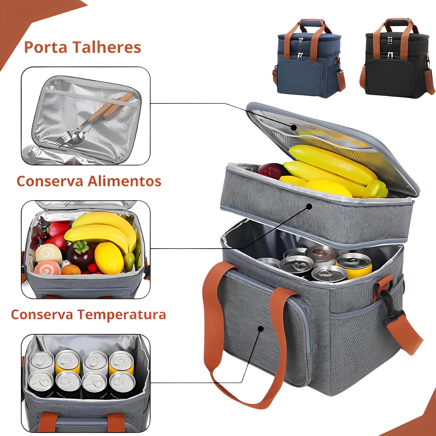 [Compre 1 leve 3] Mochila térmica Premium