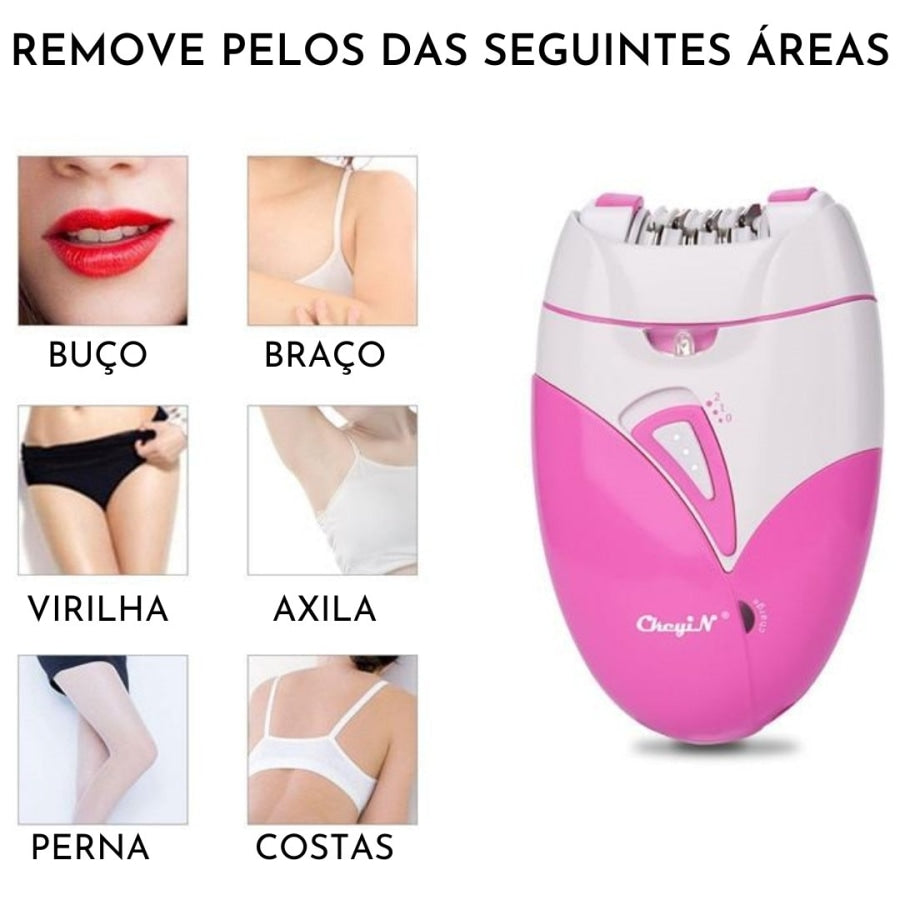 Depilador Elétrico Feminino Recarregável