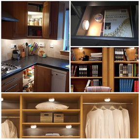 Kit Luminária Led - Sem Fio - Spot de Led a Pilha com Controle Remoto